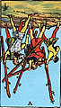 <b>CINQUE di Bastoni - Carta Rovesciata: Dubbi. Litigi. Sfiducia.</b>