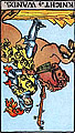 <b>CAVALIERE bi Bastoni - Carta Rovesciata: Indecisione. Insoddisfazione. Rottura affettiva.</b>