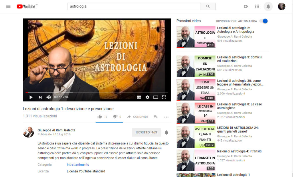 Lezioni di Astrologia