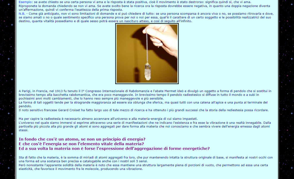 Metodi di Utilizzo del Pendolo