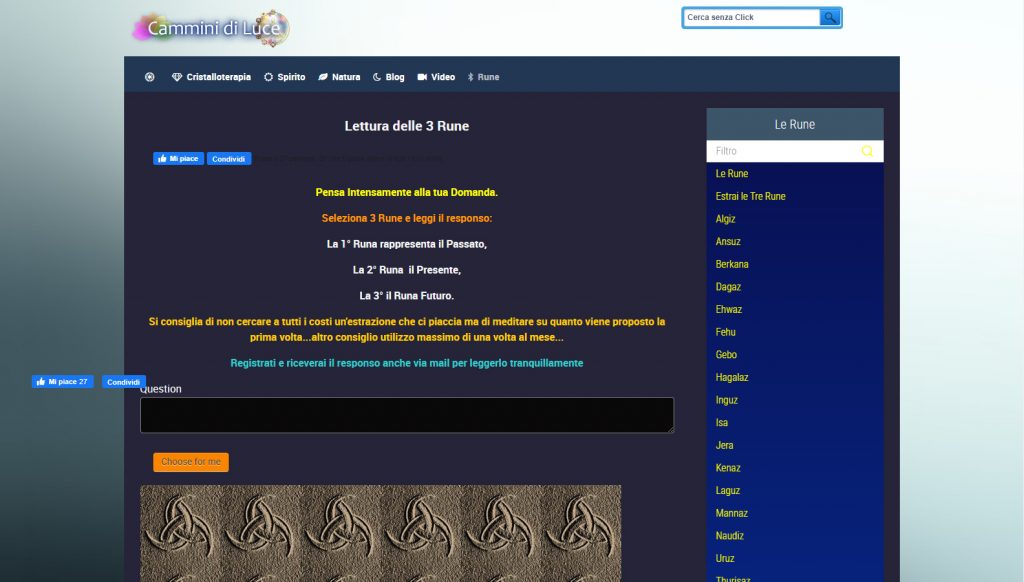 Lettura delle 3 Rune